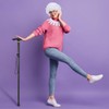 Tarpop 4 Pcs Grandma Costume for Women, Old Lady Accessories