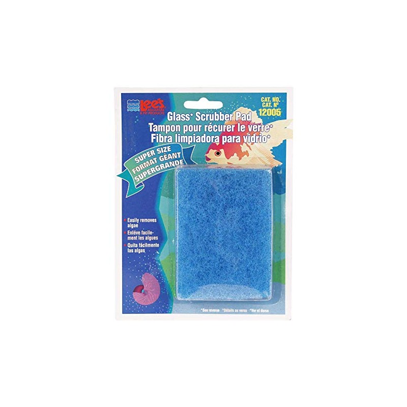 Lee's Pet Products ALE12005 Coarse Glass Algae Scrubber Pad for
