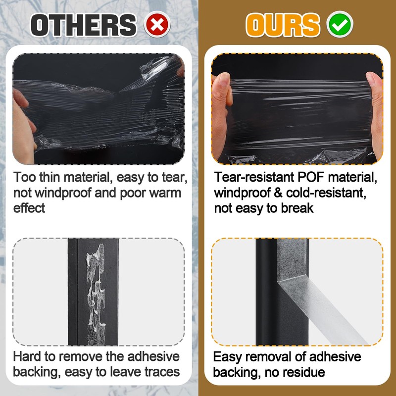Apipi Thicken Window Insulation for Winter - Fits 5 Windows