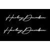 handscript Decal 2"x10" Moto Harley #2 (Right and Left) Piece