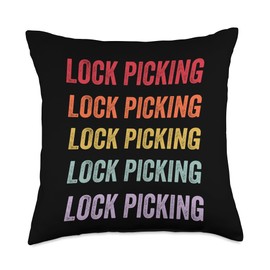 Lock Picking Throw Pillow