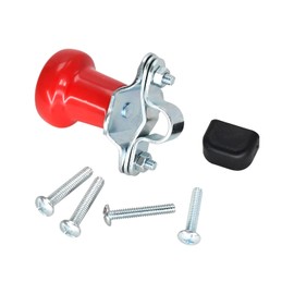 Celliparts WSV122R Universal Steering Wheel Ball Handle Knob with Rubber Sleeve Compatible with John Deere Case IH Tractor Mower Backhoe Loader Combine and Many Other Boats Vehicles