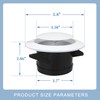 4 Inch Adjustable Air Vent Cover, ABS Round Ceiling Vent