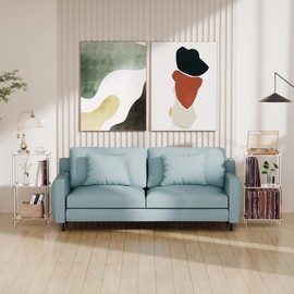 Bkemiy Acrylic Record Player Stand Set of 2, 3-Tier Clear Turntable Table with Vinyl Record Storage, 15.75" L x 11.81" W x 30.7" H, Tall Modern Side Table/End Table for Living Room, Bedroom