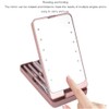 Kit de Brochas de Maquillaje con Espejo LED, Plegable Espejo,