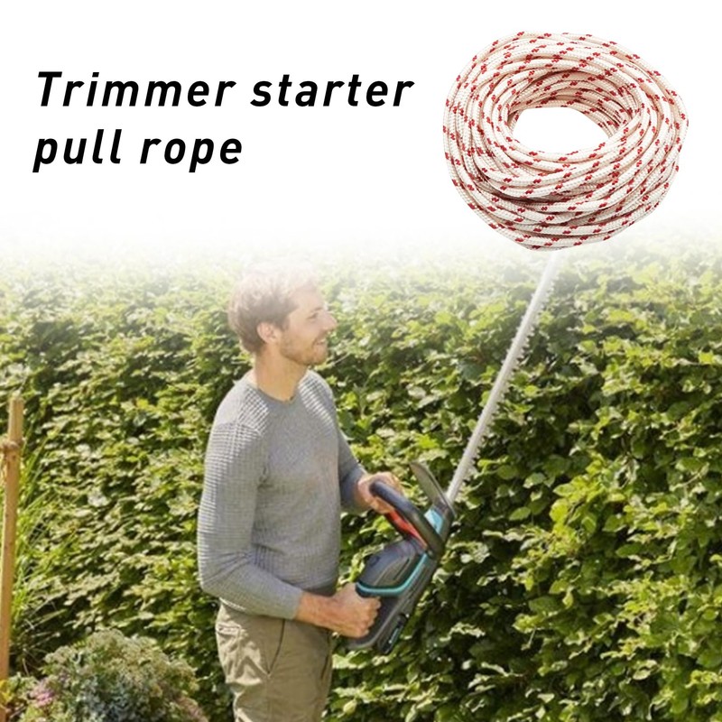 10 Meters Starter Rope Lawnmower, Replacement Starter Rope, Pulley Lawn