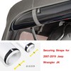 Aochuang Soft Top Straps Back Window for Jeep Wrangler 2007-2019