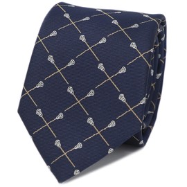 MENDEPOT Deportes Tema Patrón Corbatas Con Caja de Regalo Tema Golfo Lazos Tenis Corbata Fútbol Corbata, Lacrosse, Medium