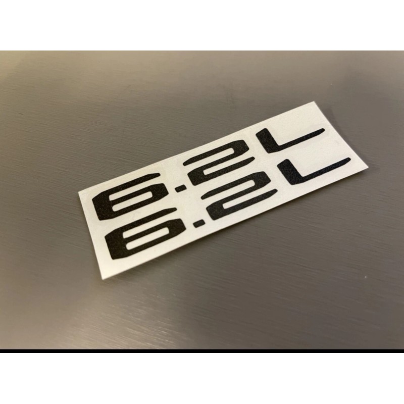 GMC Sierra 6.2L emblem Vinyl Overlay 2019 2020 2021 2022