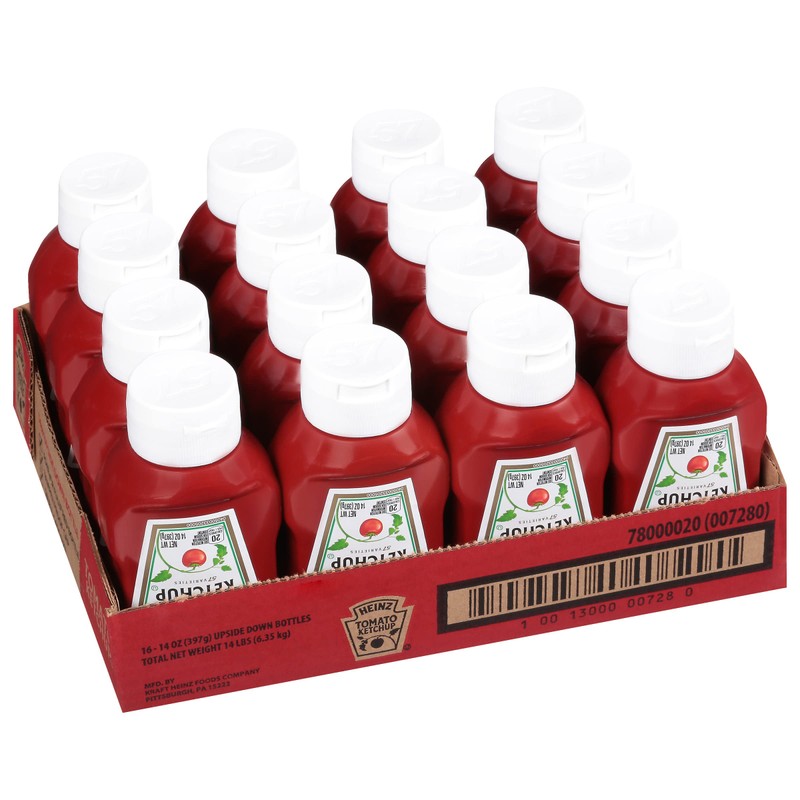 Heinz Ketchup (14 oz Bottles, Pack of 16)