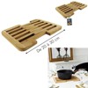 Totally Addict ka2137 Bamboo Expandable Trivet 20-30 cm, 30.5 x