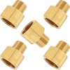 LTWFITTING Brass Pipe 1/2-Inch Female BSPP x 3/8-Inch Male BSPT