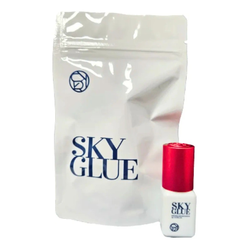 Pegamento Sky Glue Tapa Roja Pestañas Mink 1x1 Full Color