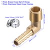 M METERXITY Brass Hose Barb Fittings - 90 Degree Elbow