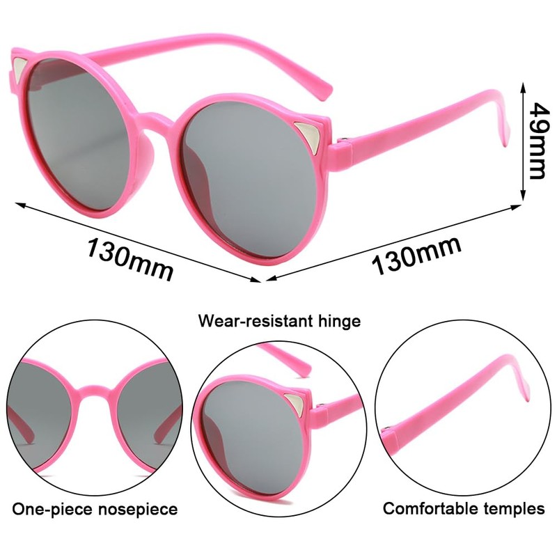 Hellokiitty Children's Baseball Cap, 2 Pieces Baseball Cap and Sunglasses