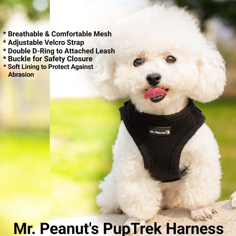 Mr. Peanut's PupTrek Small Dog/Cat Soft Mesh Step in Harness