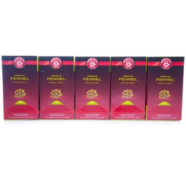 Teekanne Premium Fennel, Pack of 5 (5 x 20 Tea Bags), 5 x 50 g