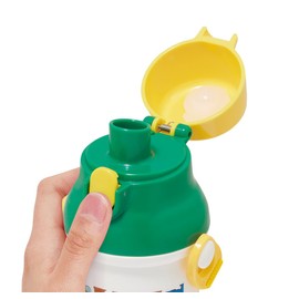 Skater PSB5SANAG-A Children's Plastic Water Bottle, 16.9 fl oz (480 ml), Antibacterial, Sesame Street, Made in Japan