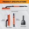 Asly YardMngSter [Upgrade] 45" Extendable Snow Brush for Car Windshield,