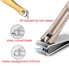 SUKPSY Juego de 3 cortaúñas para uñas de los pies, cortaúñas de los pies, cortaúñas de los pies, cortaúñas con bordes curvados, herramienta de manicura