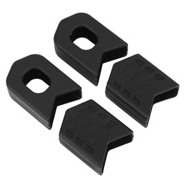 2 Pair Cycling Silicone Crank Cover Protective Case Bicycle Accessory for Road Bikeblack
