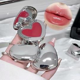 Generous Boss Lip Balm Case, Heart-shaped Cosmetic Dispensing Container, Keyring Charm / 퍼주는사장님립밤 케이스 하트모양 화장품 소분 용기 키링 참장식