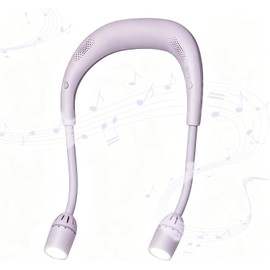 Plynvexa LED Book Light with Bluetooth Speaker,Bendable Neck Light 2600mAh