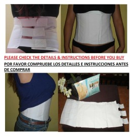 Plaster Corset Faja de yeso Yesoterapia FACIL DE USAR SMALL CINTURAS 27-32 INCHES plastercorset