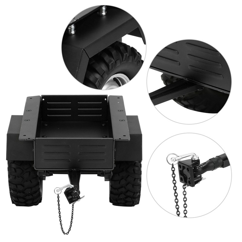 Aluminum Alloy Trailer Car Highly Simulation RC Car Vehicle Model