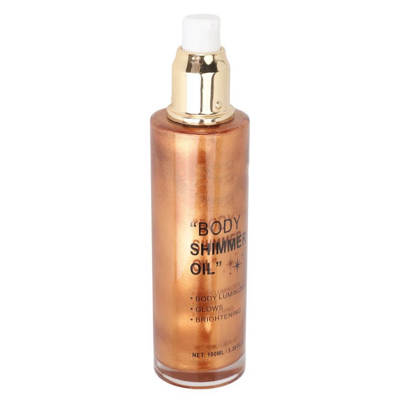100ml Body Highlighter Oil Long Lasting Face Glitter Illuminator Shimmering