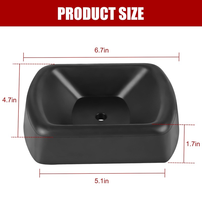 Jack Wheel Chock Stabilizer, Heavy Duty Rubber Trailer Wheel Chock