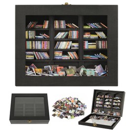 SIHPTO Anxiety Mini Bookshelf Decoration Box with 300pcs Mini Books，Miniature Library for Book Lovers,Christmas Gifts for Family and Friends，End of Year Gifts for Children