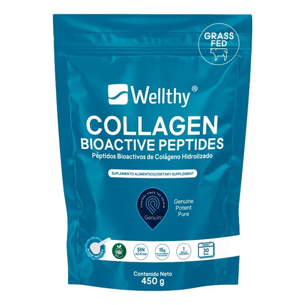 Péptidos Bioactivos De Colágeno Hidrolizado 450 Gr Wellthy