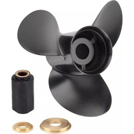 VQPROPs OEM Boat Propeller 13.2x19 Aluminum Prop Fit BRP Johnson Evinrude OMC Stern Drive 40-140 HP Outboard Motor 13 Spline Tooth Parts No.765184 RH