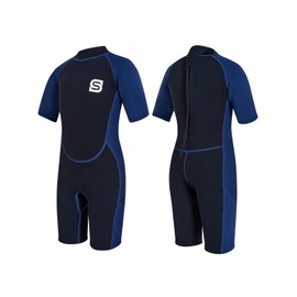 Summshall Kids Wetsuit for Boys & Girls, 2.5mm Neoprene Wetusits with UV50+ Protection – Keep Warm, Soft & Stretchy Wet Suit for Swimming, Snorkeling & Surfing