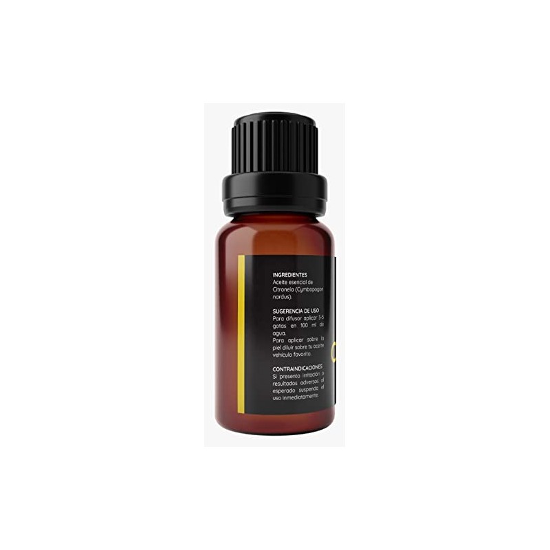 Aceite Esencial de Citronela (Cymbopogon Nardus) - 100% PURO PREMIUM