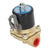 Electric Solenoid Valve Brass Structure Copper Coil 1 Way Flowing