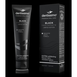 DENTISSIMO PREMIUM ORAL CARE BLACK TOOTHPASTE 75ML