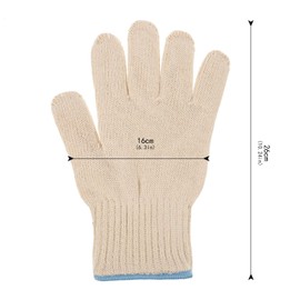 Halinuia Heat Protection Glove 1 Pair Heat Resistant BBQ Glove Indoor Outdoor Oven Air Fryer High Temperature BBQ Hot Dish Gardening