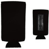 Magnetic Neoprene Collapsible Slim Can Coolie (Black, 2)