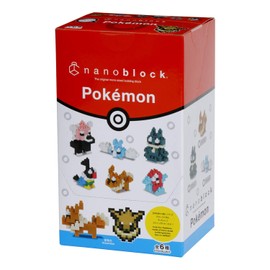 Kawada Nanoblock Mini Nano Pokemon Normal Type NBMC_14S Box Product, 1 Box = 6 Pieces, 6 Types in Total