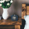Seiko Kyoda II Non Ticking Bedroom Alarm Clock, 4 Inch,