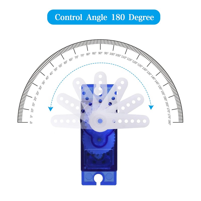 Tunejoy Micro Servo Motor 9G Kit with Accessories for RC