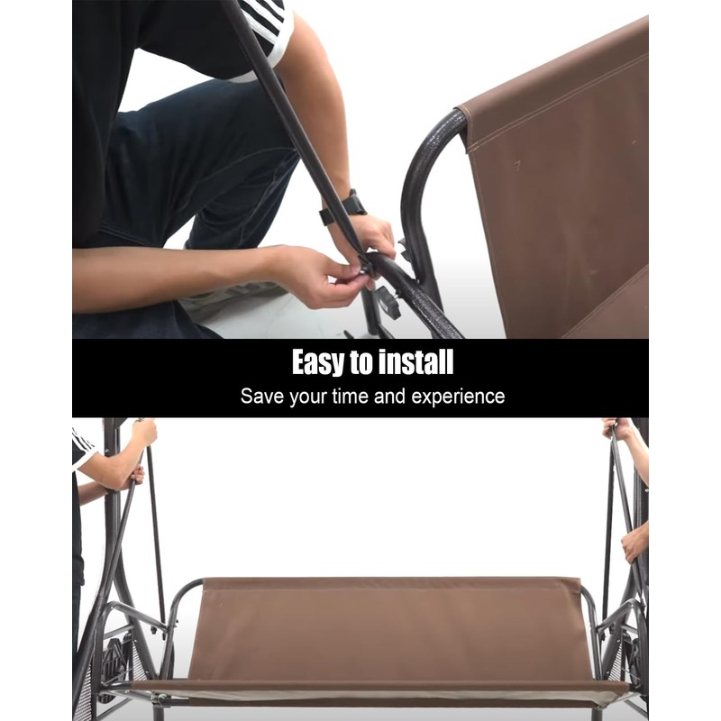 33.5"/85cm Bronze Garden Swing Replacement Bars for Safely Connecting The