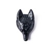 YGLINE Wolf Head Stone Statue,Polished Healing Crystal Hand-Carved Gemstone Crystal