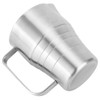 Stainless Steel Coffee Pitcher Cup with Scale 900ml, Household Silver