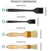 4 Pack Pastry Brush-Basting Brush Pastry Brushes for Baking, Silicone