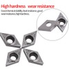 Qiilu 10pcs CNC Inserts CNC Carbide Blades Carbide Carbide Rhombic