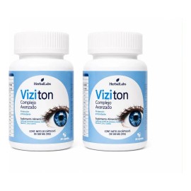 2 Pack Viziton Complejo Avanzado Herballabs 40 Cápsulas