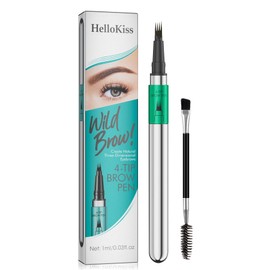 Microblading Eyebrow Pencil - Waterproof Eyebrow Pencil with 4 Tip Liquid Browpen for Natural Looking, Defined Eyebrows